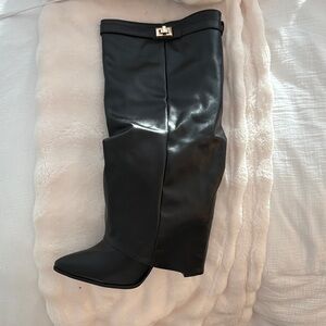 Sleek Black Over the Knee Boots